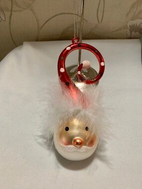 Robert Stanley Curly Hat Santa Ornament